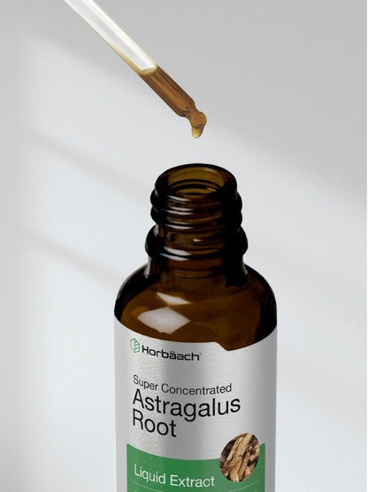 Horbäach Astragalus-Wurzelextrakt Flüssig | 60 ml | Alkoholfreie Tinktur | Hochkonzentriert | Vegetarisch, Nicht-GVO, Glutenfrei