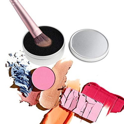 Nydotd 8-teiliges Make-up-Pinsel-Reinigungsset – 2 Pinselreiniger mit 6 Ersatzschwämmen, trockener Make-up-Pinselreiniger zum schnellen Farbwechsel