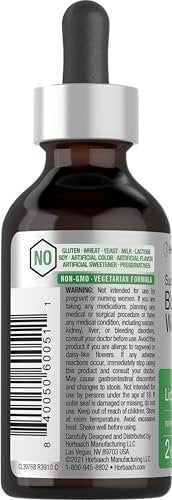 Horbäach Schwarze Walnuss Wurmholz Extrakt Tinktur | 60 ml | Alkoholfreie Flüssigkeit | Vegetarisch, Nicht-GVO & Glutenfrei