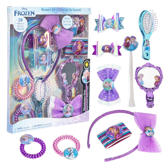 Disney Frozen 2 Haar-Accessoires Set – Scrunchies, Haarschleifen, Haarspangen, Kamm & Spiegel für Kinder – Geburtstagsgeschenk, Partygeschenk, Füllmaterial für Strümpfe von Townley Girl