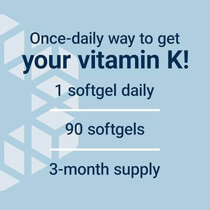 Life Extension Super K – Vitamin-K-Komplex mit K1 und K2 für die Herzgesundheit, 90 Softgels