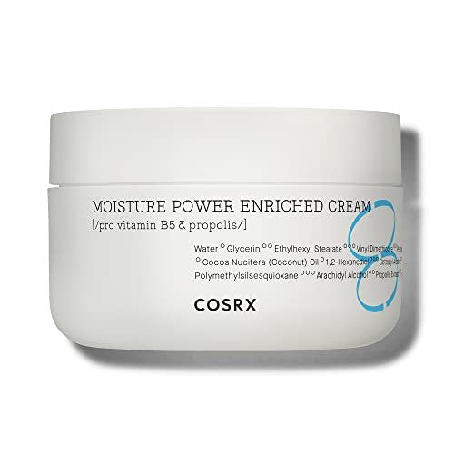 COSRX Hyaluronsäure Feuchtigkeitscreme für Tag & Nacht mit Pro Vitamin B5 (D-Panthenol) 50ml | Propolis-Extrakt, Ceramid, langanhaltende Feuchtigkeit für trockene, empfindliche Haut, Koreanische Hautpflege
