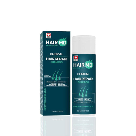 HairMD Transplant Clinical Repair Shampoo - 250ml Biotin Shampoo für Haarwachstum - Fortschrittliche Nachwachsformel - Schützt die Kopfhaut nach Transplantation - Reduziert Juckreiz und Rötungen - Beugt Haarausfall vor