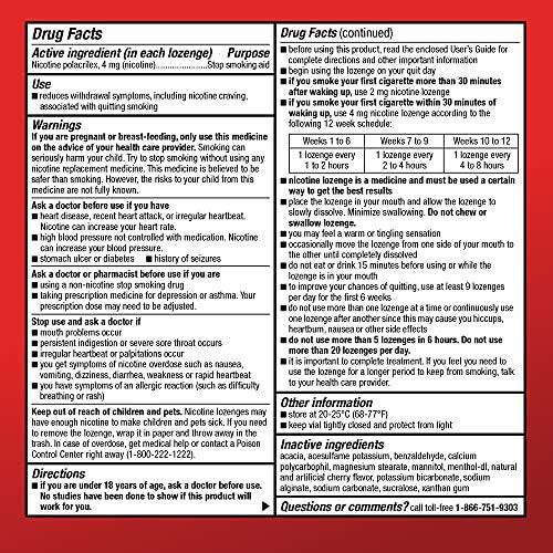 Mini Nikotin Lutschtablette 4 mg – Raucherentwöhnung, Kirsch-Eis-Geschmack, 27 Stück