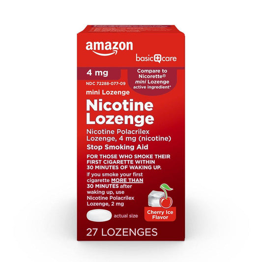Mini Nikotin Lutschtablette 4 mg – Raucherentwöhnung, Kirsch-Eis-Geschmack, 27 Stück