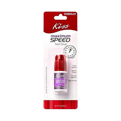KISS Maximum Speed Nagellack - Sekundenschnelle Haftung für Kunst- und Naturnägel