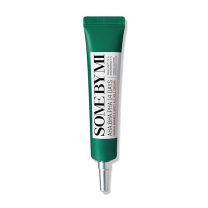 SOME BY MI AHA BHA PHA 14 Tage Super Miracle Spot All Kill Creme - 30ml - Hyaluronsäure und Centella Gesichtsfeuchtigkeitscreme für problematische Haut - Feuchtigkeitsspendend & beruhigend - Koreanische Hautpflege