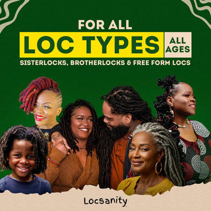 Locsanity Rosewater Peppermint Loc Spray 8oz – Feuchtigkeitsspendendes & straffendes Hydratationsspray mit schwarzem hawaiianischem Meersalz, pflanzlich | Loc-Pflege für alle Dreadlocks & lockere Haartypen