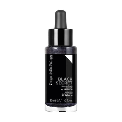 Diego dalla Palma Black Secret Uniform Purifying Skin Serum – Anti-Aging Gesichtsserum gegen feine Linien und Falten, für alle Hauttypen, 30 ml