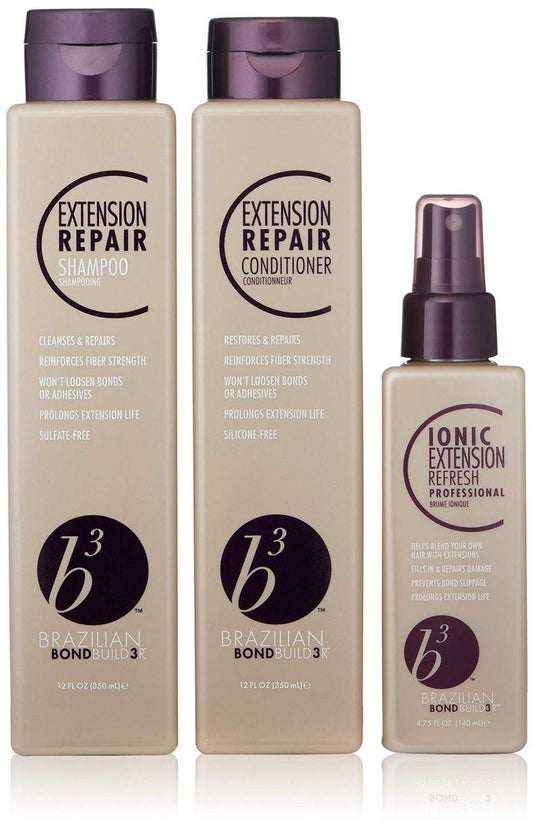 B3 Brazilian Bondbuilder Verlängerung Shampoo/Conditioner/Refresh Trio Pack, 28,75 fl oz (3er-Pack)
