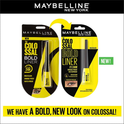 Maybelline New York Colossal Bold Eyeliner, Schwarz, 3g