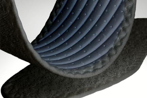 Pedag Summer Einlegesohlen aus reiner Baumwollfrottee, handgefertigt in Deutschland, absorbiert Schweiß & kontrolliert Gerüche, ideal für das Tragen ohne Socken, waschbar, US Damen 8/ Herren 5/ EU 38, Schwarz, 3 Paar