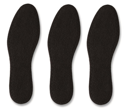 Pedag Summer Einlegesohlen aus reiner Baumwollfrottee, handgefertigt in Deutschland, absorbiert Schweiß & kontrolliert Gerüche, ideal für das Tragen ohne Socken, waschbar, US Damen 8/ Herren 5/ EU 38, Schwarz, 3 Paar