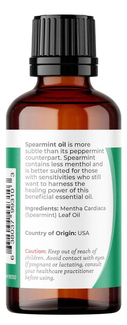 Viva Doria Spearmint Ätherisches Öl, 100% rein, natürlich, unverdünnt, für Aromatherapie | Lebensmittelqualität, 30 ml (1 Fl Oz)