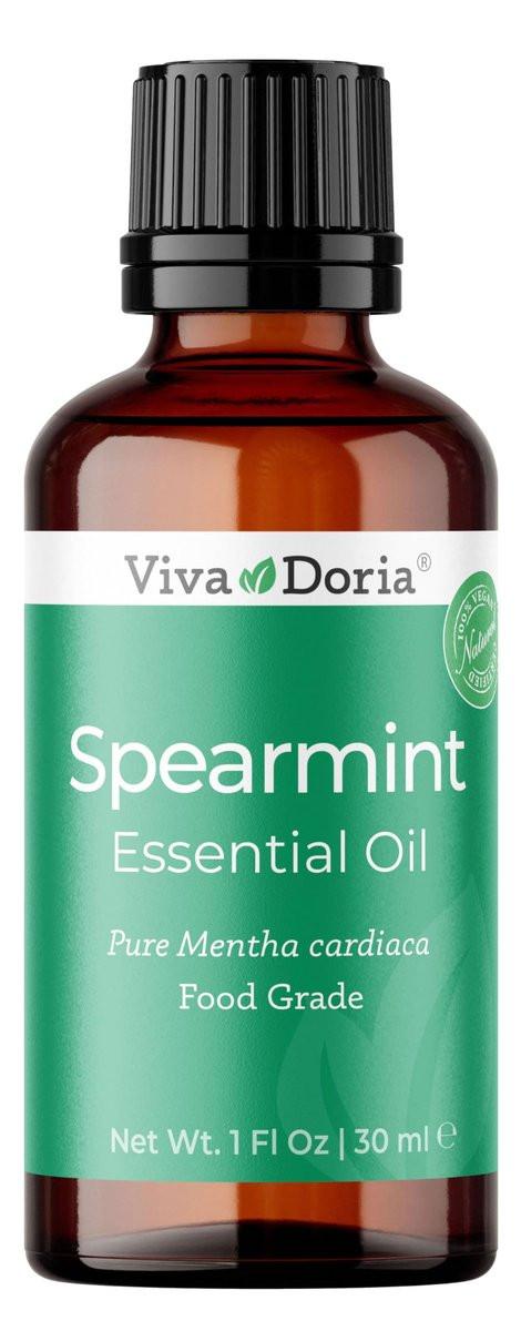 Viva Doria Spearmint Ätherisches Öl, 100% rein, natürlich, unverdünnt, für Aromatherapie | Lebensmittelqualität, 30 ml (1 Fl Oz)