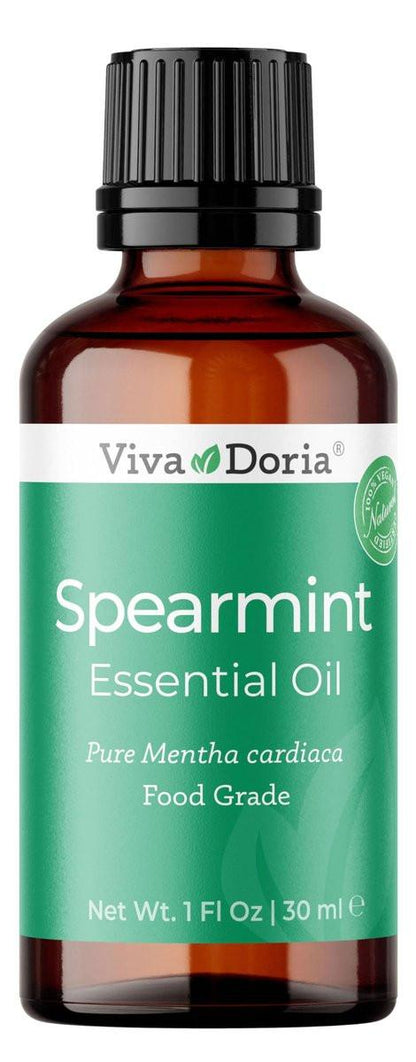 Viva Doria Spearmint Ätherisches Öl, 100% rein, natürlich, unverdünnt, für Aromatherapie | Lebensmittelqualität, 30 ml (1 Fl Oz)