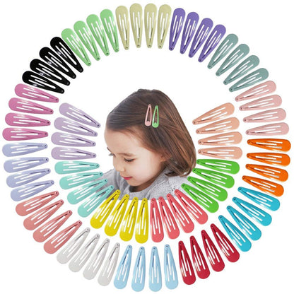 80-teilige Haarklammern von JIARON – 5 cm rutschfeste Metall-Haarspangen für Mädchen, Kinder, Babys und Frauen (20 Farben)