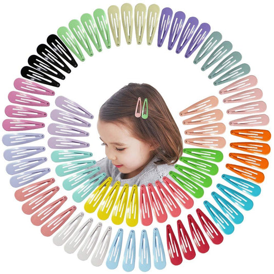 80-teilige Haarklammern von JIARON – 5 cm rutschfeste Metall-Haarspangen für Mädchen, Kinder, Babys und Frauen (20 Farben)