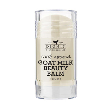 Dionis Ziegenmilch Hautpflege Multi-Purpose Feuchtigkeitsspendender Beauty-Balsam für Gesicht, Lippen, Augen und Hals mit Sheabutter und Kokosöl – Tierversuchsfrei, Parabenfrei, Nicht Fettend – 28g Leichter Kokosduft