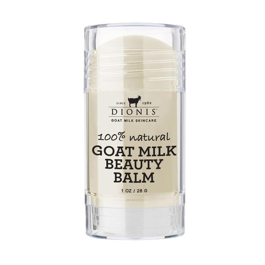 Dionis Ziegenmilch Hautpflege Multi-Purpose Feuchtigkeitsspendender Beauty-Balsam für Gesicht, Lippen, Augen und Hals mit Sheabutter und Kokosöl – Tierversuchsfrei, Parabenfrei, Nicht Fettend – 28g Leichter Kokosduft