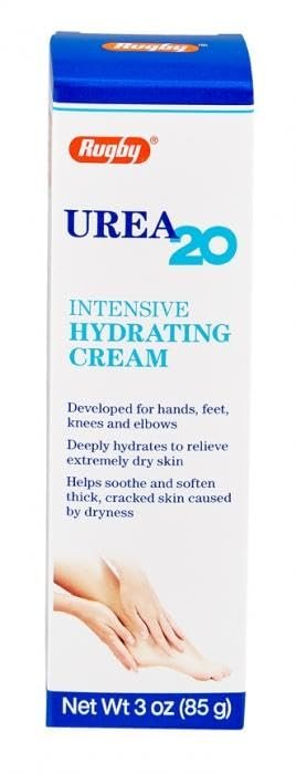 Rugby Urea 20 Intensive Feuchtigkeitscreme – 85 g – Beruhigende Pflege für extrem trockene Haut
