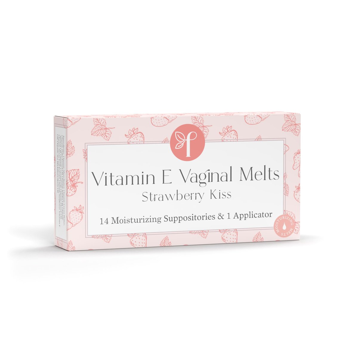 Femallay Bio-Vitamin-E-Vaginalmeltz – Für natürliche Feuchtigkeit, Komfort & Hydratation – Erdbeerkuss, 1-Pack (14 Stück)