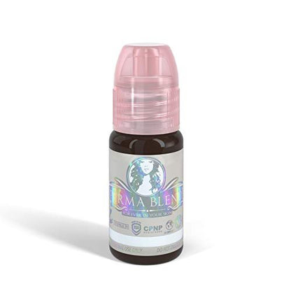 Perma Blend Espresso Braun Tattoo Tinte – Professionelle Microblading Tinte für Permanent Make-up – Kühles Mittel-/Dunkelbraun Permanent Pigment – Vegan (15 ml)