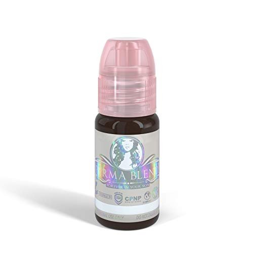 Perma Blend Espresso Braun Tattoo Tinte – Professionelle Microblading Tinte für Permanent Make-up – Kühles Mittel-/Dunkelbraun Permanent Pigment – Vegan (15 ml)