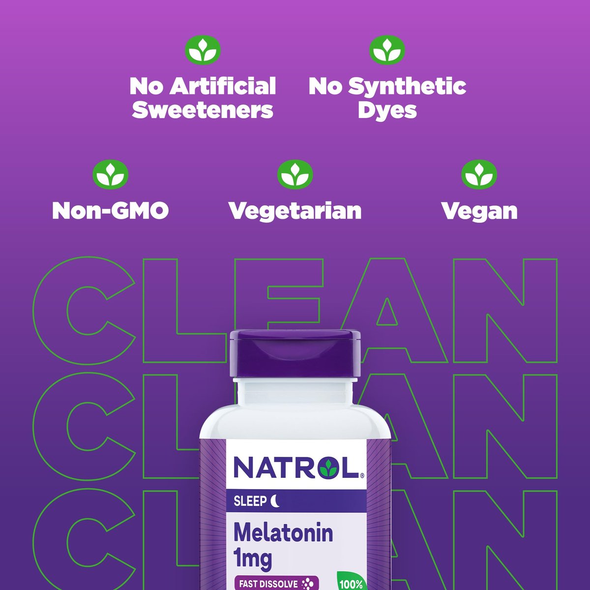 Natrol Melatonin 1 mg Schmelztabletten – 200 Erdbeer-Geschmack Tabletten für erholsamen Schlaf, Schlafunterstützung für Erwachsene