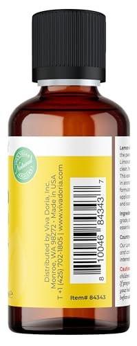 Viva Doria 100% reines Zitronenöl aus den USA, unverdünnt, lebensmittelecht, 30 ml (1 Fl Oz)