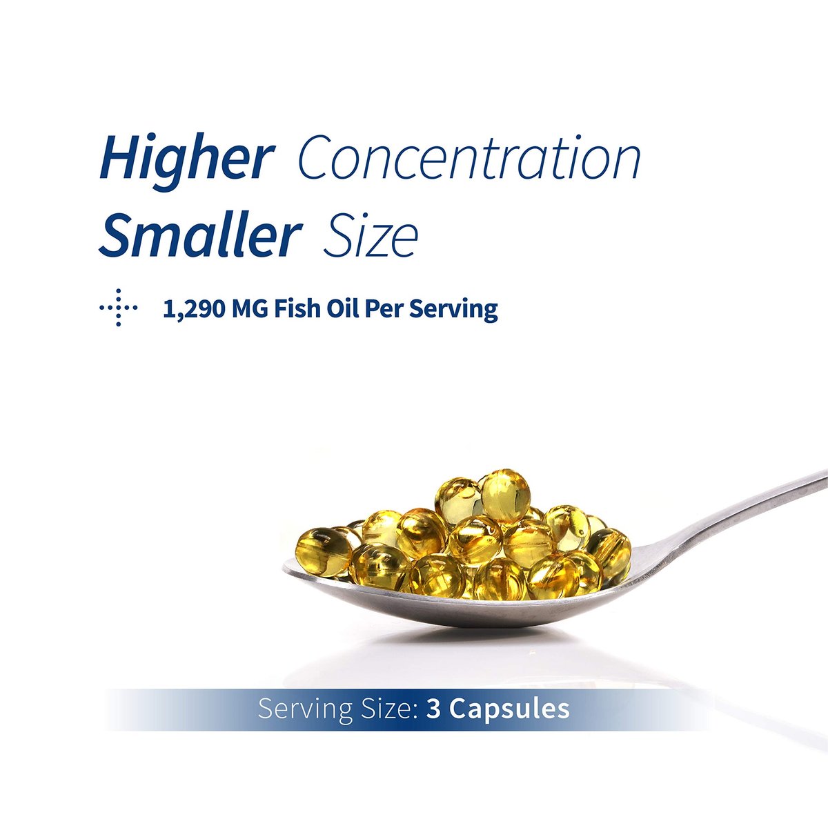 Spoonful Mini Omega 3 Fischöl, iFOS zertifiziert, 1290 mg pro Portion, 120 kleine Softgel-Kapseln, leicht zu schlucken, hergestellt in USA