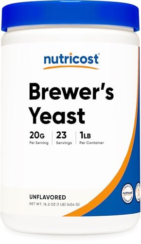Nutricost Bierhefe Pulver 1LB (453g) – Non-GMO, Vegetarierfreundlich