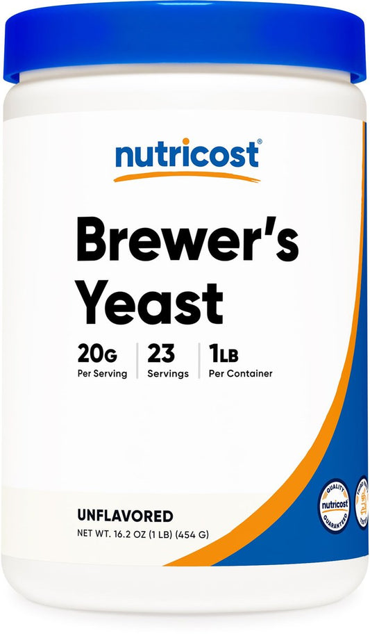 Nutricost Bierhefe Pulver 1LB (453g) – Non-GMO, Vegetarierfreundlich