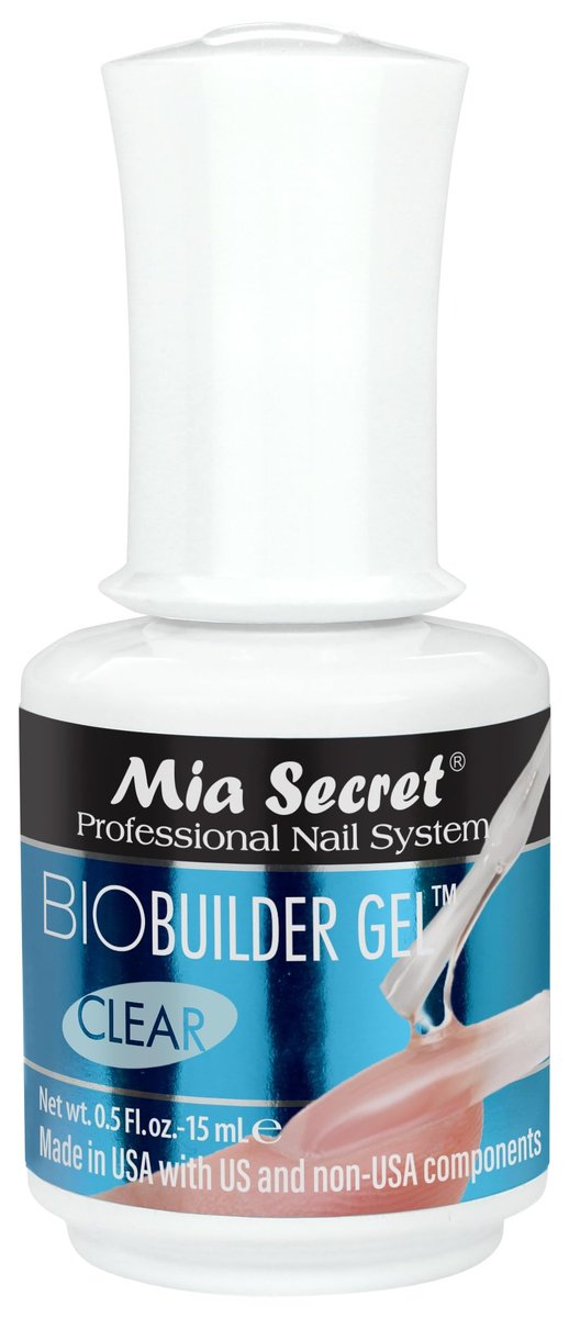 Mia Secret Klarer Brush-on Nail Sculpting Gel, 0,5 oz – Biobuilder Klarer Aufbaugel in der Flasche für Nagelverlängerungen und Naturnägel