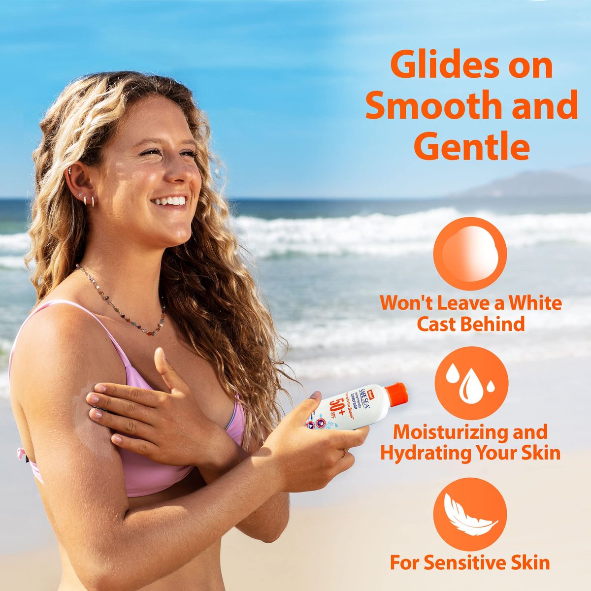 Safe Sea Sonnencreme mit Quallenschutz SPF 40+ Spray 118 ml – Wasserfest, Biologisch abbaubar, Riffschonend – Körper- und Gesichtssonnencreme gegen Quallen- und Seeläuse-Stiche
