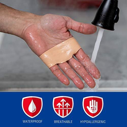 Nexcare Blasenprävention Tape, wasserdichtes Schaumstoff-Medizintape, haftet fest auf der Haut, um Blasen zu verhindern – 2,5 cm x 4,5 m, 1 Rolle