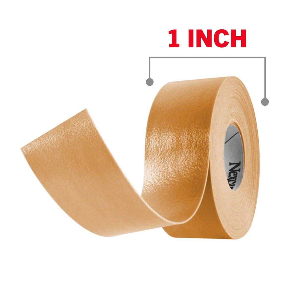 Nexcare Blasenprävention Tape, wasserdichtes Schaumstoff-Medizintape, haftet fest auf der Haut, um Blasen zu verhindern – 2,5 cm x 4,5 m, 1 Rolle