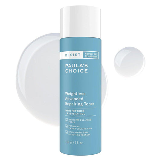 Paula's Choice Resist Weightless Advanced Repairing Gesichtswasser – Feuchtigkeitsspendender Gesichtstoner mit Niacinamid & Hyaluronsäure für normale, Mischhaut & fettige Haut, 118 ml