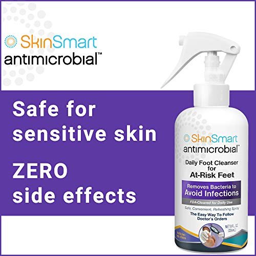 SkinSmart Daily Foot Cleanser für fortgeschrittene Fußhygiene – 8 Unzen Sprühflasche