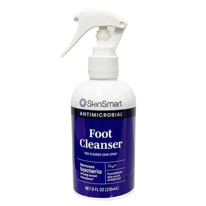 SkinSmart Daily Foot Cleanser für fortgeschrittene Fußhygiene – 8 Unzen Sprühflasche
