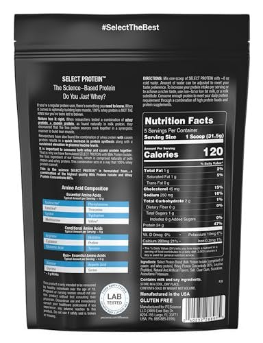 PEScience Select Protein Pulver – Molke- und Kasein-Mischung, mageres Proteinpulver für Frauen und Männer, kalorienarm, kohlenhydratarm, keto-freundlich, glutenfrei, Cake Pop – 5 Portionen