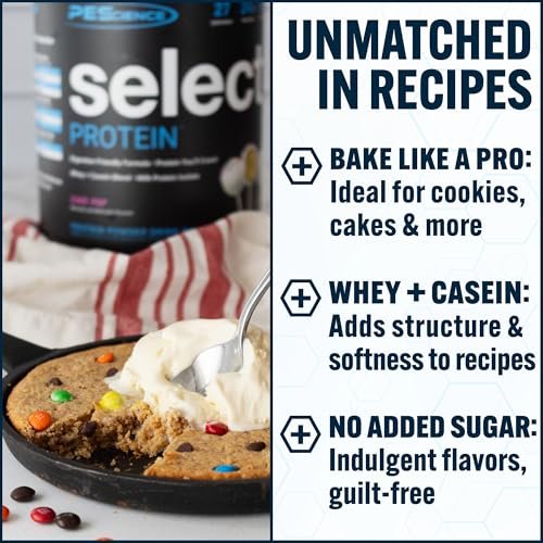 PEScience Select Protein Pulver – Molke- und Kasein-Mischung, mageres Proteinpulver für Frauen und Männer, kalorienarm, kohlenhydratarm, keto-freundlich, glutenfrei, Cake Pop – 5 Portionen