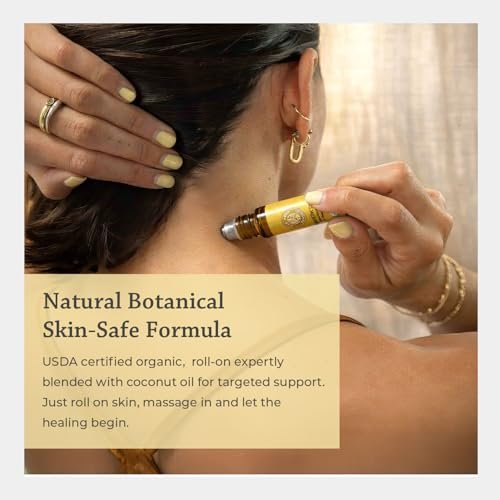 Silk Road Organic Weihrauch Serrata Roll-On – 100 % reines, USDA-zertifiziertes Bio-Öl für Aromatherapie, 10 ml