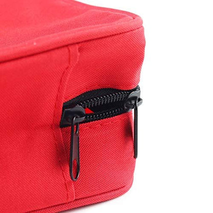 PAXLAMB Erste-Hilfe-Tasche Rot – Leere Notfalltasche für Erste-Hilfe-Koffer, Auto, Werkstatt, Camping und Outdoor – 1 Stück