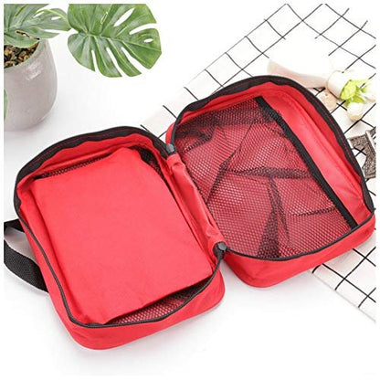 PAXLAMB Erste-Hilfe-Tasche Rot – Leere Notfalltasche für Erste-Hilfe-Koffer, Auto, Werkstatt, Camping und Outdoor – 1 Stück