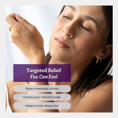 Silk Road Organic Bio-Lavendelöl Roll-On für Stressabbau, Schlaf, Ruhe & Entspannung | USDA-zertifiziertes Aromatherapie-Roller (10 ml)