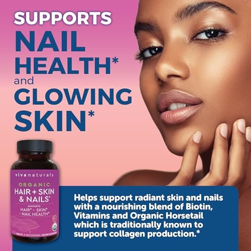 Biotin 5000 mcg für Haut, Haare und Nägel – Veganes Nahrungsergänzungsmittel mit Vitamin E, B-Vitaminen, Spirulina, Schachtelhalm und Superfood-Mischung zur Unterstützung der Keratinproduktion – 120 Kapseln