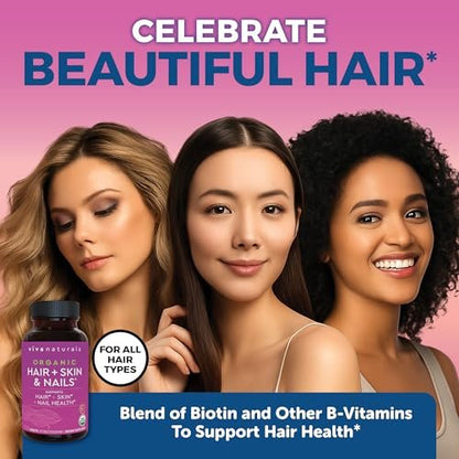 Biotin 5000 mcg für Haut, Haare und Nägel – Veganes Nahrungsergänzungsmittel mit Vitamin E, B-Vitaminen, Spirulina, Schachtelhalm und Superfood-Mischung zur Unterstützung der Keratinproduktion – 120 Kapseln