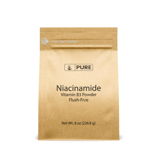 PURE ORIGINAL INGREDIENTS Niacinamid (8 Unzen) – Flush-freies Vitamin B3 Pulver, Nahrungsergänzungsmittel