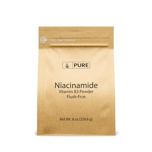 PURE ORIGINAL INGREDIENTS Niacinamid (8 Unzen) – Flush-freies Vitamin B3 Pulver, Nahrungsergänzungsmittel